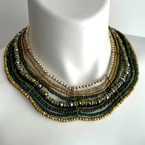 Vintage Multicolor Beaded Necklace